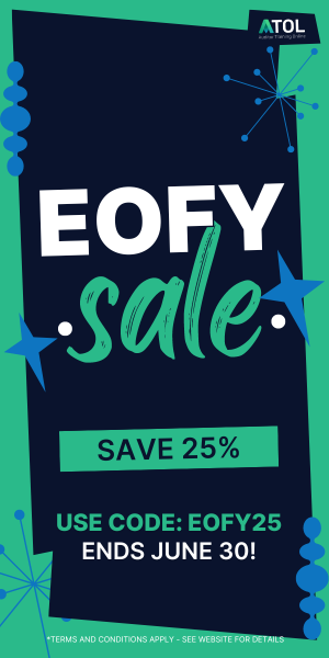 EOFY Sale, Save 25% off selected courses from now until 30 June!
