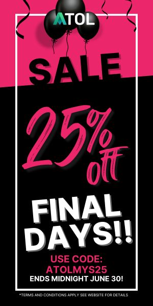 FINAL DAYS MYS Sale, Save 25% off selected courses from now until 30 June!